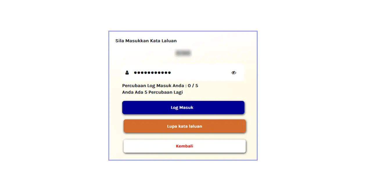 MyInvois sandbox login page